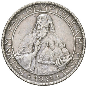 reverse: SAN MARINO, 20 Lire, 1935