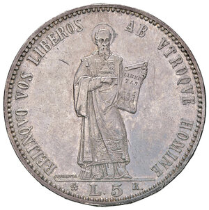 reverse: SAN MARINO, 5 Lire, 1898