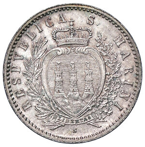 obverse: SAN MARINO, 50 Centesimi, 1898