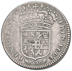 reverse: TORINO, Vittorio Amedeo II - Lira I° tipo, 1682