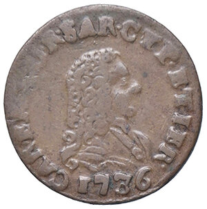 obverse: TORINO, Carlo Emanuele III - Mezzo Cagliarese, 1736