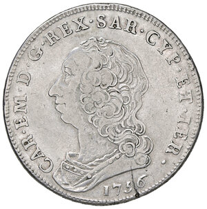 obverse: TORINO, Carlo Emanuele III - Scudo, 1756