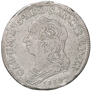 obverse: , Carlo Emanuele III - Quarto di Scudo, 1755