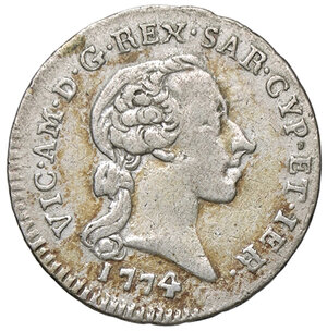 obverse: TORINO, Vittorio Amedeo III - Reale, 1774