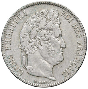 obverse: FRANCIA, Luigi Filippo - 5 Franchi, 1837 B