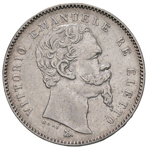 obverse: VITTORIO EMANUELE II RE ELETTO, 1 Lira, 1860-F