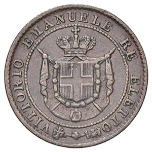 obverse: VITTORIO EMANUELE II RE ELETTO, 1 Centesimo, 1859