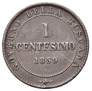 reverse: VITTORIO EMANUELE II RE ELETTO, 1 Centesimo, 1859