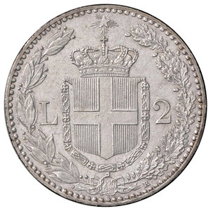 reverse: UMBERTO I, 2 lire, 1897