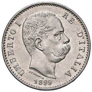 obverse: UMBERTO I, 1 lira, 1899