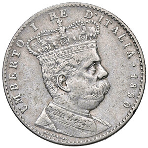 obverse: UMBERTO I - ERITREA, 2 Lire, 1890