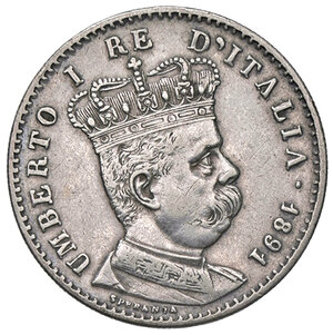 obverse: UMBERTO I - ERITREA, 1 lira, 1891