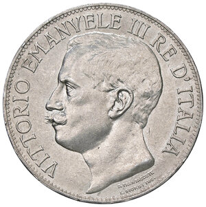 obverse: VITTORIO EMANUELE III, 5 Lire, 1911