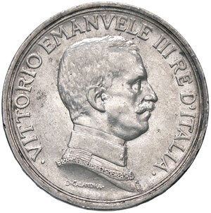 obverse: VITTORIO EMANUELE III, 2 Lire, 1917