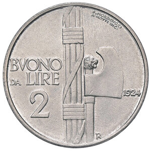 reverse: VITTORIO EMANUELE III, 2 Lire, 1924