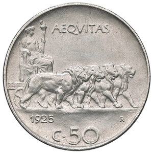 reverse: VITTORIO EMANUELE III, 50 Centesimi, 1925