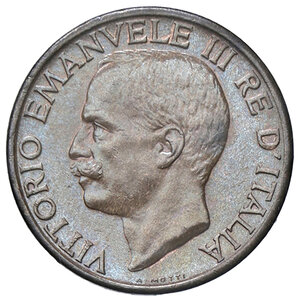 obverse: VITTORIO EMANUELE III, 10 Centesimi, 1923