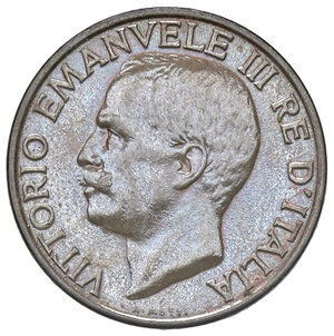 obverse: VITTORIO EMANUELE III, 10 Centesimi, 1935