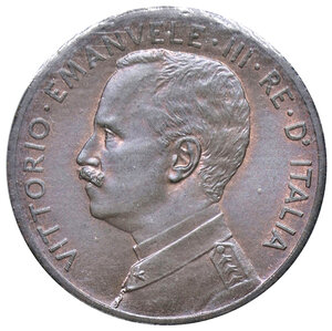 obverse: VITTORIO EMANUELE III, 5 Centesimi, 1908