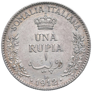 reverse: VITTORIO EMANUELE III - SOMALIA, Rupia, 1912