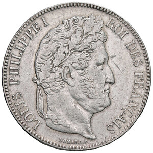 obverse: FRANCIA, Luigi Filippo - 5 Franchi, 1843 A