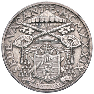 obverse: SEDE VACANTE, 10 Lire, 1939