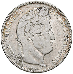 obverse: FRANCIA, Luigi Filippo - 5 Franchi, 1843 BB