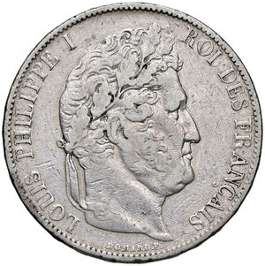 obverse: FRANCIA, Luigi Filippo - 5 Franchi, 1844 A