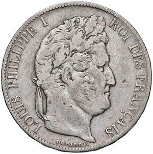 obverse: FRANCIA, Luigi Filippo - 5 Franchi, 1847 A