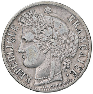 obverse: FRANCIA, Seconda Repubblica - 5 Franchi, 1851 A