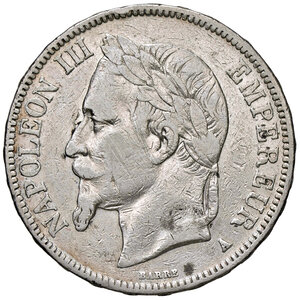 obverse: FRANCIA, Napoleone III - 5 Franchi, 1867