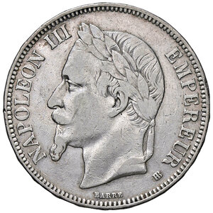 obverse: FRANCIA, Napoleone III - 5 Franchi, 1868