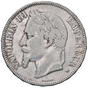 obverse: FRANCIA, Napoleone III - 5 Franchi, 1868