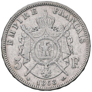 reverse: FRANCIA, Napoleone III - 5 Franchi, 1868