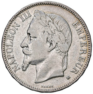 obverse: FRANCIA, Napoleone III - 5 Franchi, 1869