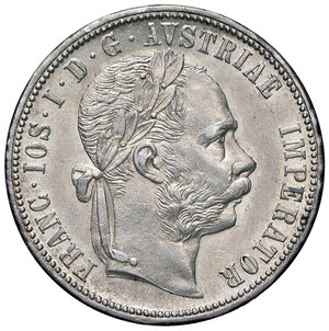 obverse: AUSTRIA, Francesco Giuseppe - Fiorino, 1878