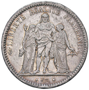 obverse: FRANCIA, Terza Repubblica - 5 Franchi, 1873 A