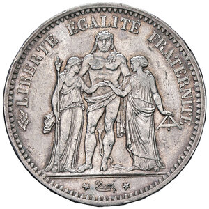 obverse: FRANCIA, Terza Repubblica - 5 Franchi, 1875 A