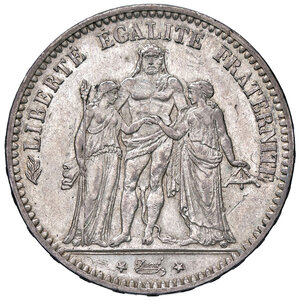 obverse: FRANCIA, Terza Repubblica - 5 Franchi, 1877 A