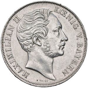 obverse: GERMANIA, Baviera - Doppio Gulden, 1852