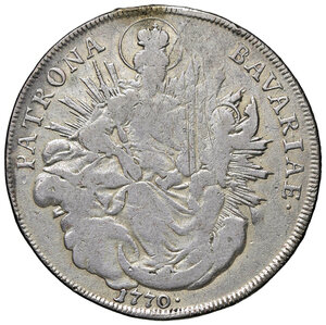 reverse: GERMANIA, Baviera - Tallero, 1770