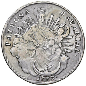 reverse: GERMANIA, Baviera - Tallero, 1773