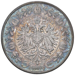 reverse: AUSTRIA, 5 Corone, 1907