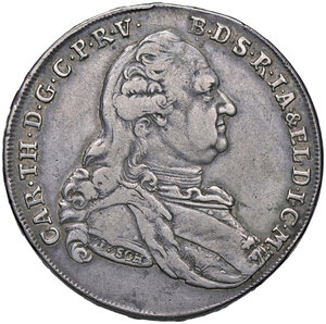 obverse: GERMANIA, Baviera - Tallero, 1786