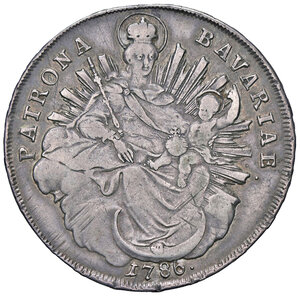 reverse: GERMANIA, Baviera - Tallero, 1786