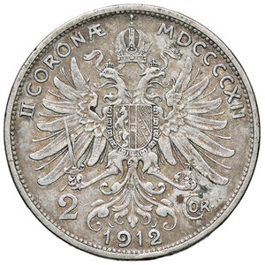 reverse: AUSTRIA, Francesco Giuseppe - 2 Corone, 1912