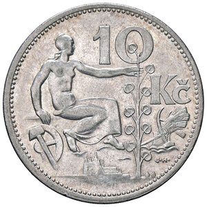 reverse: CECOSLOVACCHIA, 10 Koruny, 1932