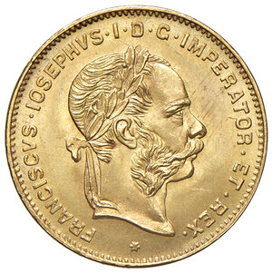 obverse: AUSTRIA, Franz Joseph I - 10 Franchi. Vienna., 1892