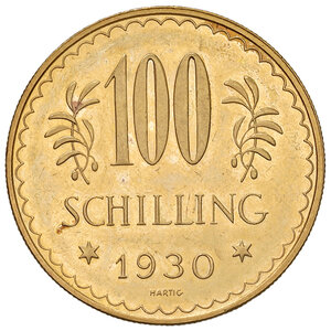 reverse: AUSTRIA, Prima Repubblica - 100 Scellini. Vienna, 1930