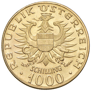 obverse: AUSTRIA, Seconda Repubblica - 1000 Scellini. Vienna, 1976